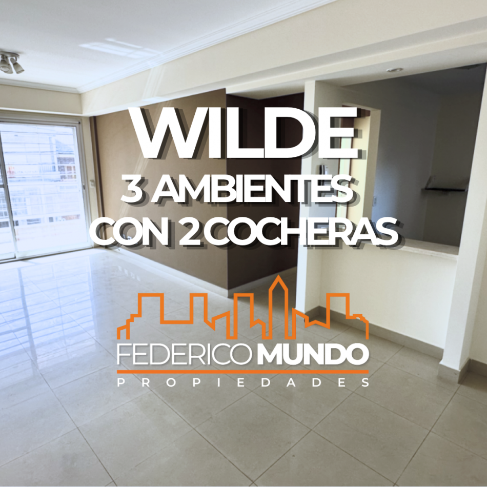 Departamento venta 3 ambientes Wilde Avellaneda c/ 2 cocheras