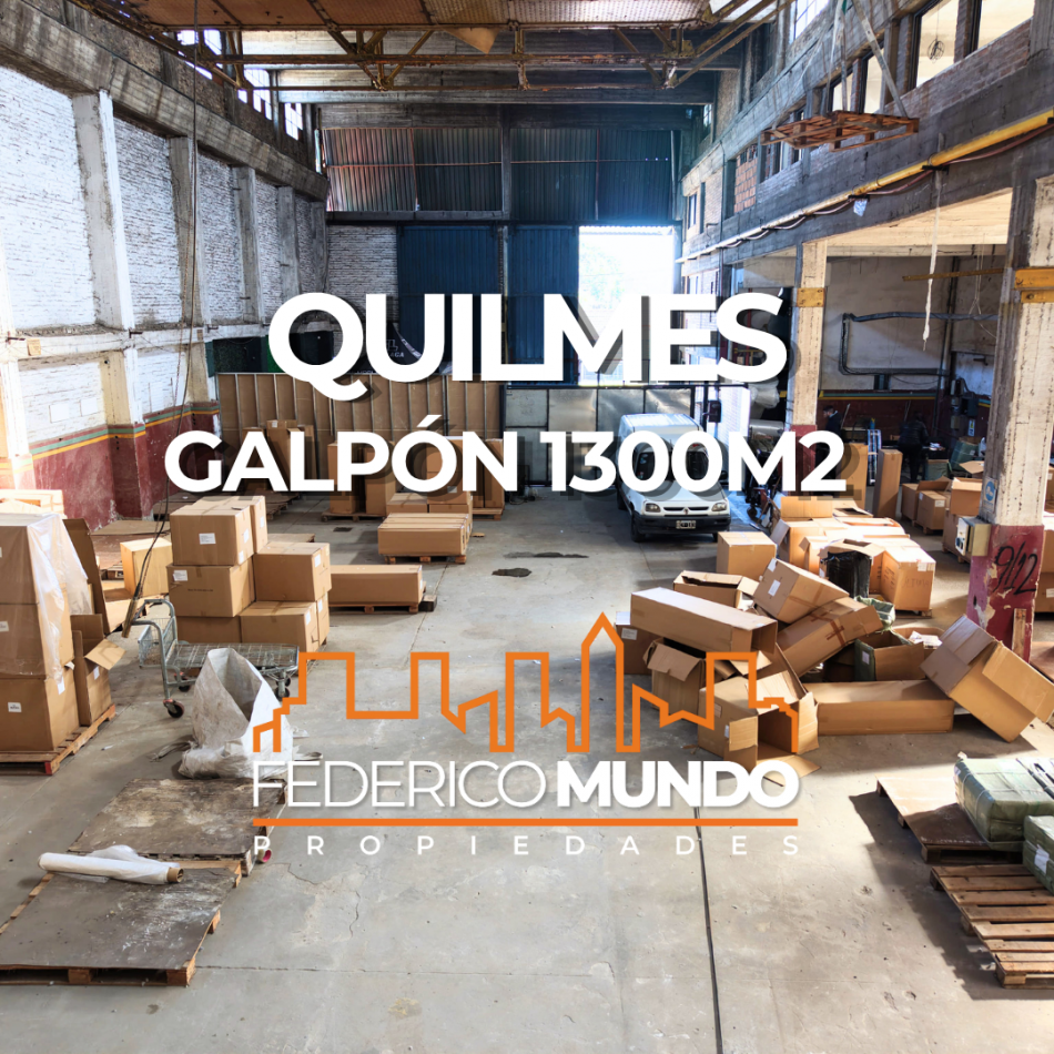 Galpon con oficinas Quilmes en venta
