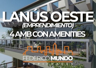 Piso/departamento 4 ambientes en venta en pozo en Lanus Oeste